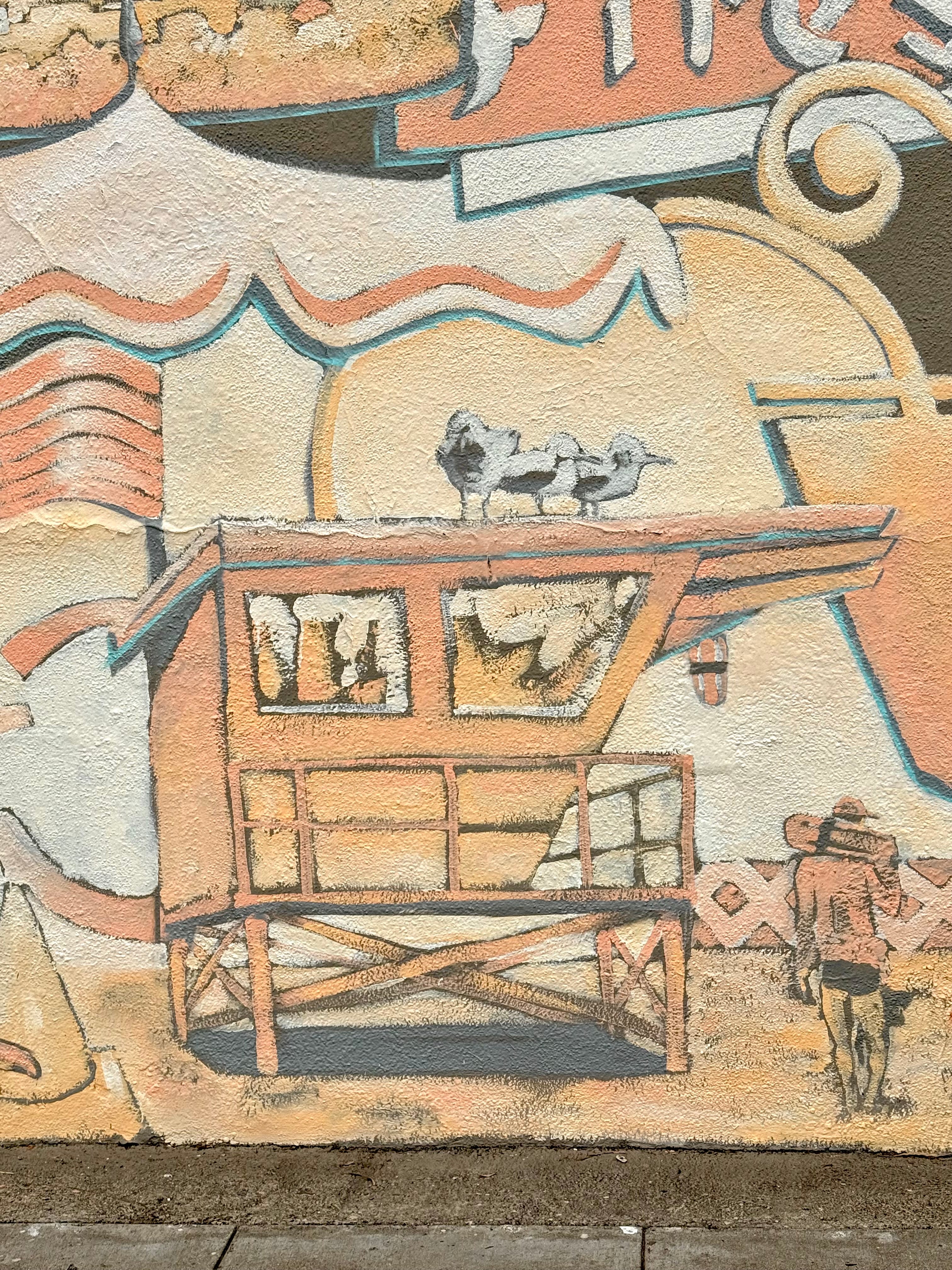 Macaulay's Alibi mural details