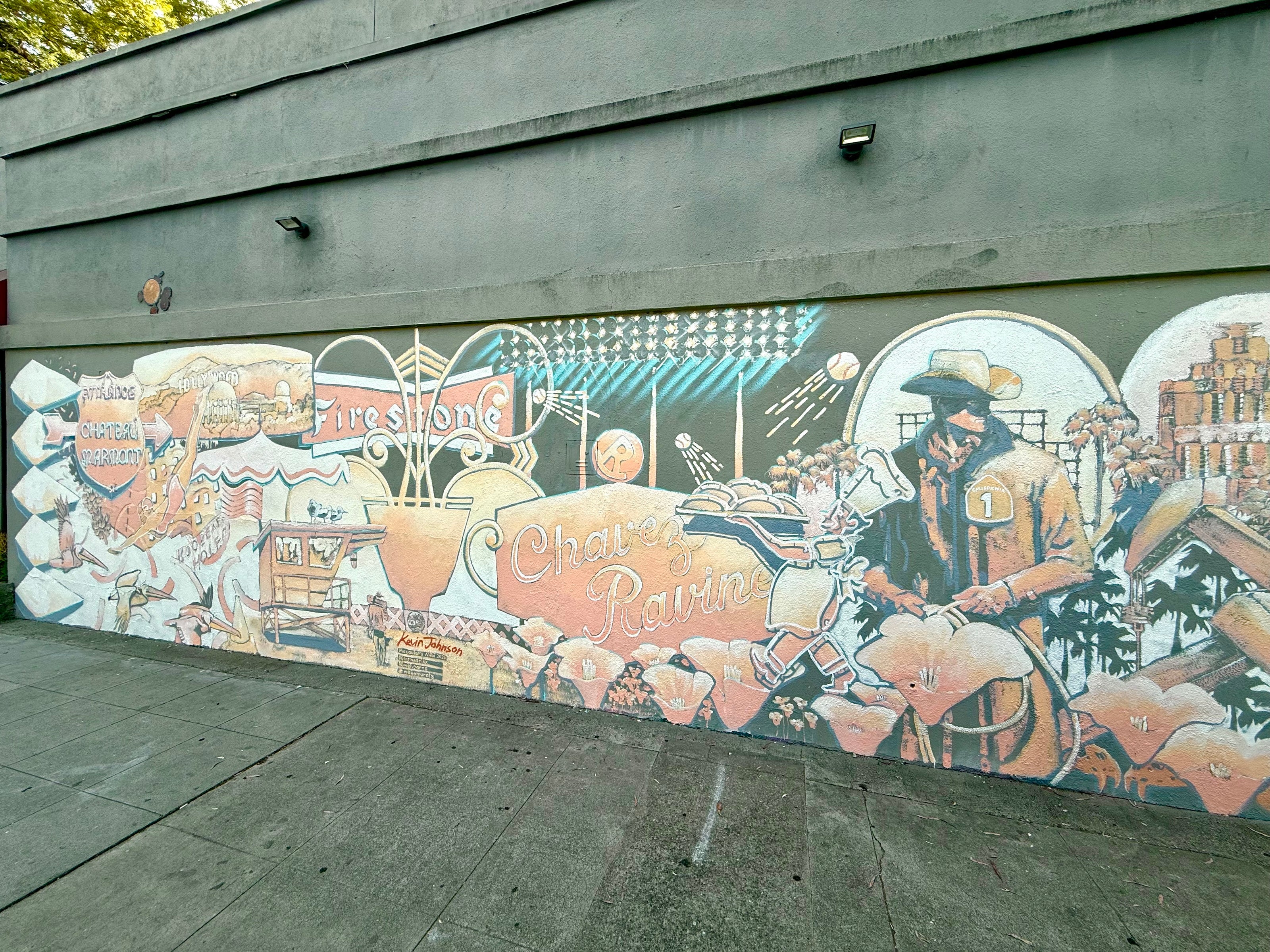Mural "Macaulay's Alibi" in West Hollywood by Kevin Johnson