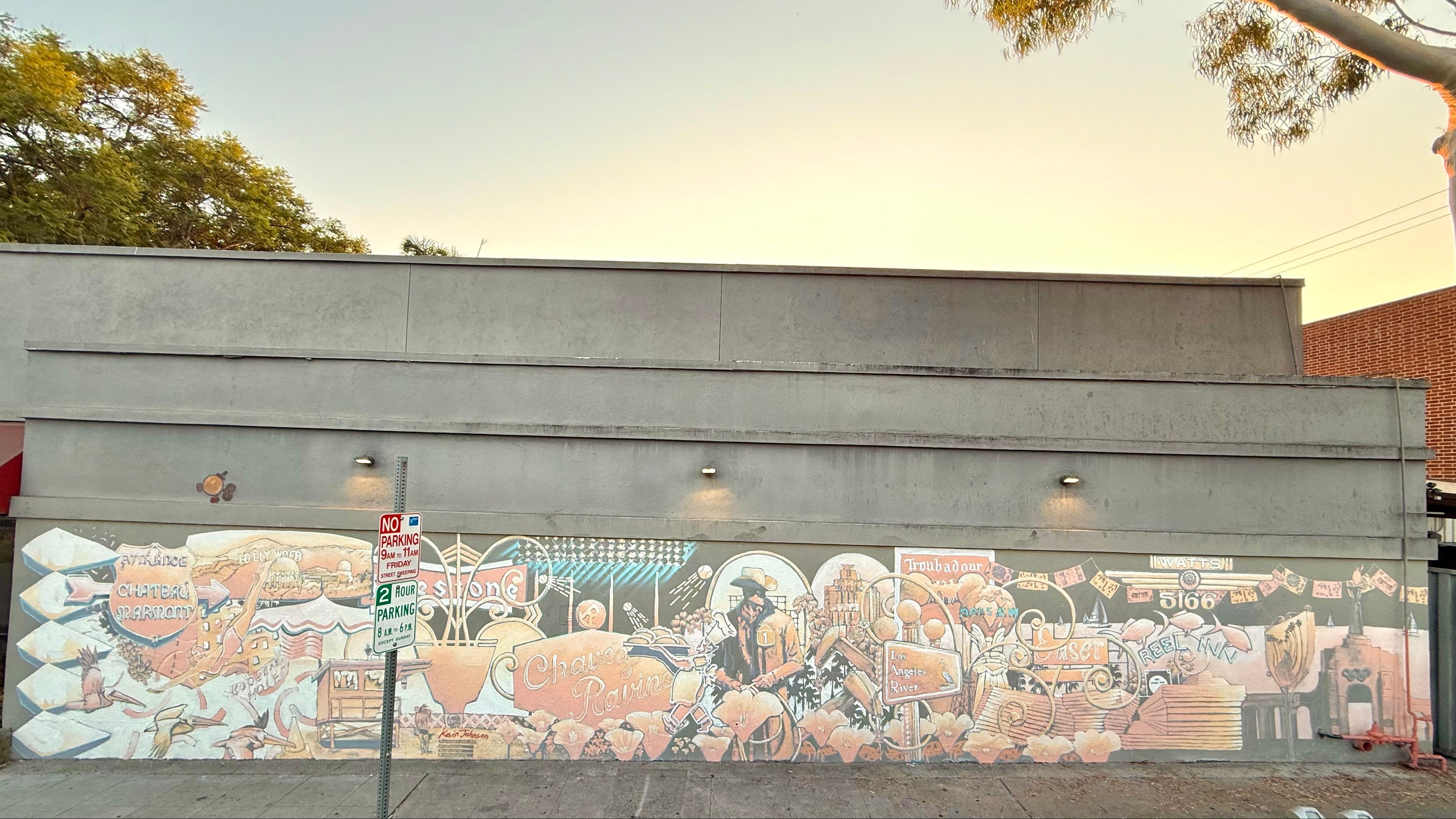 Mural "Macaulay's Alibi" in West Hollywood by Kevin Johnson